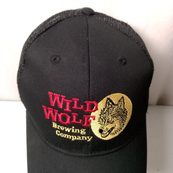 Wild Wolf Brewing Company Cap Hat Black Mesh Canvas Craft Beer Virginia Brewery - Picture 3 of 15